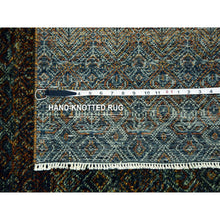 Load image into Gallery viewer, 12&#39;x12&#39; Rust Brown, Kohinoor Herat Small Geometric Repetitive Design, 100% Plush Wool, Hand Knotted, Xl Square Oriental Rug FWR476724