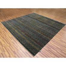 Load image into Gallery viewer, 10&#39;x10&#39; Rust Brown, Hand Knotted, Kohinoor Herat Small Geometric Repetitive Design, 100% Plush Wool, Square Oriental Rug FWR476730
