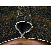 Load image into Gallery viewer, 10&#39;x10&#39; Rust Brown, Hand Knotted, Kohinoor Herat Small Geometric Repetitive Design, 100% Plush Wool, Square Oriental Rug FWR476730