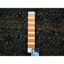 Load image into Gallery viewer, 10&#39;x10&#39; Rust Brown, Hand Knotted, Kohinoor Herat Small Geometric Repetitive Design, 100% Plush Wool, Square Oriental Rug FWR476730