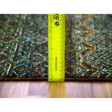 Load image into Gallery viewer, 10&#39;x10&#39; Rust Brown, Hand Knotted, Kohinoor Herat Small Geometric Repetitive Design, 100% Plush Wool, Square Oriental Rug FWR476730