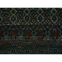 Load image into Gallery viewer, 8&#39;x8&#39; Rust Brown, 100% Plush Wool, Hand Knotted, Kohinoor Herat Small Geometric Repetitive Design, Round Oriental Rug FWR476736
