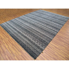 Load image into Gallery viewer, 10&#39;x13&#39;10&quot; Arsenic Gray, Hand Knotted, Kohinoor Herat Small Geometric Repetitive Design, 100% Plush Wool, Oriental Rug FWR476754