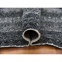 Load image into Gallery viewer, 10&#39;x13&#39;10&quot; Arsenic Gray, Hand Knotted, Kohinoor Herat Small Geometric Repetitive Design, 100% Plush Wool, Oriental Rug FWR476754