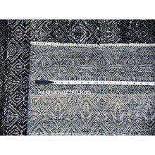 Load image into Gallery viewer, 10&#39;x13&#39;10&quot; Arsenic Gray, Hand Knotted, Kohinoor Herat Small Geometric Repetitive Design, 100% Plush Wool, Oriental Rug FWR476754