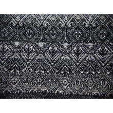 Load image into Gallery viewer, 10&#39;x10&#39; Arsenic Gray, 100% Plush Wool, Hand Knotted, Kohinoor Herat Small Geometric Repetitive Design, Square Oriental Rug FWR476760
