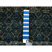 Load image into Gallery viewer, 10&#39;1&quot;x10&#39;1&quot; Yale Blue, Hand Knotted, Kohinoor Herat Small Geometric Repetitive Design, 100% Plush Wool, Square Oriental Rug FWR476772
