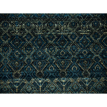 Load image into Gallery viewer, 10&#39;1&quot;x10&#39;1&quot; Yale Blue, Hand Knotted, Kohinoor Herat Small Geometric Repetitive Design, 100% Plush Wool, Square Oriental Rug FWR476772
