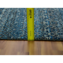 Load image into Gallery viewer, 10&#39;1&quot;x10&#39;1&quot; Yale Blue, Hand Knotted, Kohinoor Herat Small Geometric Repetitive Design, 100% Plush Wool, Square Oriental Rug FWR476772