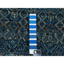 Load image into Gallery viewer, 8&#39;x10&#39; Yale Blue, Hand Knotted, Kohinoor Herat Small Geometric Repetitive Design, 100% Plush Wool, Oriental Rug FWR476784