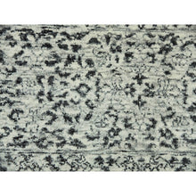 Load image into Gallery viewer, 8&#39;x9&#39;10&quot; Ghost White, Tone On Tone Design, Undyed 100% Wool, Hand Knotted, Mamluk Dynasty, Oriental Rug FWR476826
