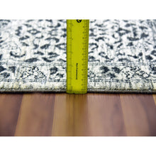 Load image into Gallery viewer, 8&#39;x9&#39;10&quot; Ghost White, Tone On Tone Design, Undyed 100% Wool, Hand Knotted, Mamluk Dynasty, Oriental Rug FWR476826