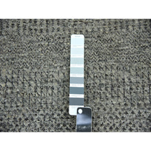 Load image into Gallery viewer, 2&#39;1&quot;x3&#39; Medium Gray, Hand Knotted, Modern Grass Design, Natural Undyed Wool, Mat Oriental Rug FWR476898