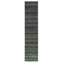 Load image into Gallery viewer, 2&#39;6&quot;x12&#39; Rust Brown, Hand Knotted, Kohinoor Herat Small Geometric Repetitive Design, 100% Plush Wool, Runner Oriental Rug FWR476922