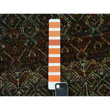 Load image into Gallery viewer, 2&#39;6&quot;x12&#39; Rust Brown, Hand Knotted, Kohinoor Herat Small Geometric Repetitive Design, 100% Plush Wool, Runner Oriental Rug FWR476922