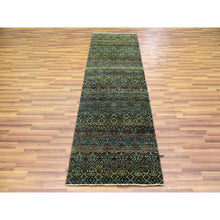 Load image into Gallery viewer, 2&#39;6&quot;x8&#39; Rust Brown, Hand Knotted, Kohinoor Herat Small Geometric Repetitive Design, 100% Plush Wool, Runner Oriental Rug FWR476952