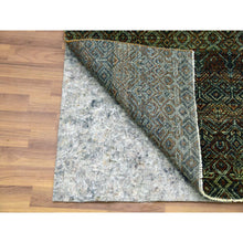 Load image into Gallery viewer, 2&#39;6&quot;x8&#39; Rust Brown, Hand Knotted, Kohinoor Herat Small Geometric Repetitive Design, 100% Plush Wool, Runner Oriental Rug FWR476952
