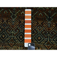 Load image into Gallery viewer, 2&#39;6&quot;x8&#39; Rust Brown, Hand Knotted, Kohinoor Herat Small Geometric Repetitive Design, 100% Plush Wool, Runner Oriental Rug FWR476952