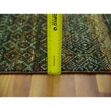 Load image into Gallery viewer, 2&#39;6&quot;x8&#39; Rust Brown, Hand Knotted, Kohinoor Herat Small Geometric Repetitive Design, 100% Plush Wool, Runner Oriental Rug FWR476952