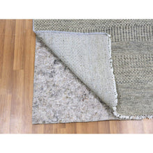 Load image into Gallery viewer, 3&#39;x5&#39;3&quot; Perfect Gray, Natural Undyed Wool, Modern Grass Design, Hand Knotted, Tone On Tone, Oriental Rug FWR477312