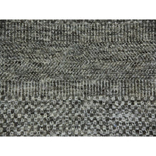 Load image into Gallery viewer, 12&#39;x12&#39;2&quot; Neutral Gray, Hand Knotted, Modern Grass Design, Natural Undyed Wool, Square Oriental Rug FWR477522