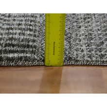 Load image into Gallery viewer, 8&#39;1&quot;x8&#39;2&quot; Harbor Gray, Organic Undyed Wool, Modern Grass Design, Tone On Tone, Square Hand Knotted Oriental Rug FWR477534