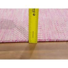 Load image into Gallery viewer, 2&#39;1&quot;x3&#39;1&quot; Floral White, Hand Knotted, Tone On Tone, Modern Grass Design, 100% Dyed Wool, Mat Oriental Rug FWR477798