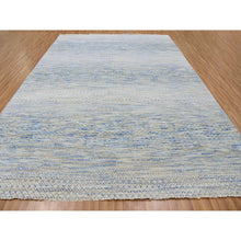 Load image into Gallery viewer, 10&#39;x14&#39;1&quot; Cadet Gray, Modern Dyed 100% Wool Hand Knotted Chiaroscuro Collection, Thick And Plush, Oriental Rug FWR477882