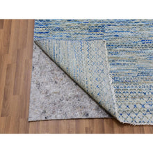 Load image into Gallery viewer, 10&#39;x14&#39;1&quot; Cadet Gray, Modern Dyed 100% Wool Hand Knotted Chiaroscuro Collection, Thick And Plush, Oriental Rug FWR477882