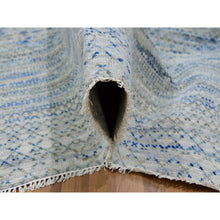 Load image into Gallery viewer, 10&#39;x14&#39;1&quot; Cadet Gray, Modern Dyed 100% Wool Hand Knotted Chiaroscuro Collection, Thick And Plush, Oriental Rug FWR477882