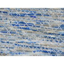 Load image into Gallery viewer, 10&#39;x14&#39;1&quot; Cadet Gray, Modern Dyed 100% Wool Hand Knotted Chiaroscuro Collection, Thick And Plush, Oriental Rug FWR477882