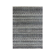 Load image into Gallery viewer, 5&#39;x7&#39;1&quot; Espresso Macchiato Gray, Borderless Hand Knotted, Diamond Shape Repetitive Design, Kohinoor Herat, Soft To The Touch, All Wool, Oriental Rug FWR477984