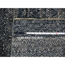 Load image into Gallery viewer, 5'x7'1" Espresso Macchiato Gray, Borderless Hand Knotted, Diamond Shape Repetitive Design, Kohinoor Herat, Soft To The Touch, All Wool, Oriental Rug FWR477984