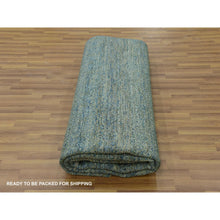 Load image into Gallery viewer, 8&#39;1&quot;x10&#39;1&quot; Moss Forest Green, Diamond Shape Repetitive Design, Borderless Hand Knotted, Kohinoor Herat, 100% Wool, Tone On Tone, Oriental Rug FWR477996