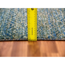 Load image into Gallery viewer, 8&#39;1&quot;x10&#39;1&quot; Moss Forest Green, Diamond Shape Repetitive Design, Borderless Hand Knotted, Kohinoor Herat, 100% Wool, Tone On Tone, Oriental Rug FWR477996