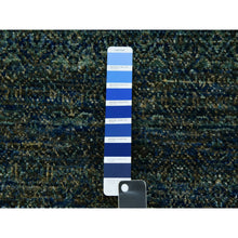 Load image into Gallery viewer, 2&#39;6&quot;x8&#39; Cerulean Forest Green, Diamond Shape Repetitive Design, Kohinoor Herat, Soft To The Touch All Wool, Hand Knotted, Runner Oriental Rug FWR478014