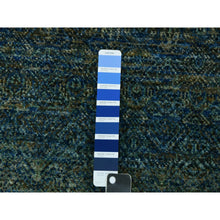 Load image into Gallery viewer, 8&#39;x8&#39; Sacramento Green, Kohinoor Herat, 100% Wool, Diamond Shape Repetitive Design, Borderless Hand Knotted, Tone On Tone, Round Oriental Rug FWR478044