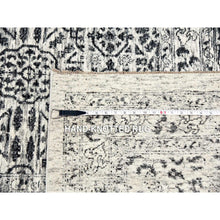 Load image into Gallery viewer, 12&#39;1&quot;x18&#39; Chiffon White, Mamluk Dynasty, Tone On Tone Design, Undyed Pure Wool, Hand Knotted, Oversized Oriental Rug FWR478080
