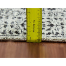 Load image into Gallery viewer, 2&#39;10&quot;x18&#39; Pomelo White, Mamluk Dynasty, Tone On Tone, Undyed Natural Wool, Hand Knotted, Runner Oriental Rug FWR478134