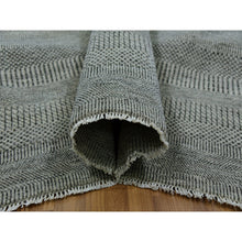 Load image into Gallery viewer, 14&#39;x18&#39;1&quot; Cloud Gray, Modern Grass Design, Pure Undyed Wool, Tone On Tone, Hand Knotted, Oversized Oriental Rug FWR478152