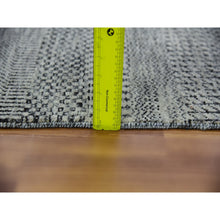 Load image into Gallery viewer, 2&#39;7&quot;x22&#39;1&quot; Stone Eagle Gray, Modern Tone On Tone Grass Organic Undyed Wool Design, Hand Knotted, Xl Runner Oriental Rug FWR478212