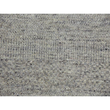 Load image into Gallery viewer, 11&#39;10&quot;x18&#39; Oxford And Solid Gray, Modern 100% Undyed Wool Grass Design, Hand Knotted Tone On Tone, Oriental Oversized Rug FWR478272
