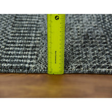 Load image into Gallery viewer, 2&#39;7&quot;x26&#39;2&quot; Pantone Gray, Hand Knotted Tone On Tone, Undyed 100% Wool, Xl Runner Grass Design, Oriental Rug FWR478386