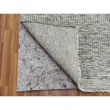 Load image into Gallery viewer, 12&#39;2&quot;x15&#39;4&quot; Gentle Gray, Hand Knotted Tone On Tone, Modern Grass Design, Soft Natural Undyed Wool, Oversized Oriental Rug FWR478422