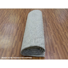 Load image into Gallery viewer, 12&#39;2&quot;x15&#39;4&quot; Gentle Gray, Hand Knotted Tone On Tone, Modern Grass Design, Soft Natural Undyed Wool, Oversized Oriental Rug FWR478422