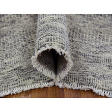 Load image into Gallery viewer, 10&#39;x13&#39;10&quot; Vintage Gray, Soft Natural Undyed Wool, Modern Grass Design, Tone On Tone,  Hand Knotted, Oriental Rug FWR478434