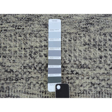 Load image into Gallery viewer, 10&#39;x13&#39;10&quot; Vintage Gray, Soft Natural Undyed Wool, Modern Grass Design, Tone On Tone,  Hand Knotted, Oriental Rug FWR478434