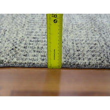 Load image into Gallery viewer, 10&#39;x13&#39;10&quot; Vintage Gray, Soft Natural Undyed Wool, Modern Grass Design, Tone On Tone,  Hand Knotted, Oriental Rug FWR478434