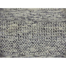 Load image into Gallery viewer, 9&#39;x12&#39;4&quot; Laid Back Gray, Modern Grass Design, Tone On Tone, Organic Undyed Wool, Hand Knotted, Oriental Rug FWR478446