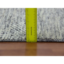 Load image into Gallery viewer, 9&#39;x12&#39;4&quot; Laid Back Gray, Modern Grass Design, Tone On Tone, Organic Undyed Wool, Hand Knotted, Oriental Rug FWR478446